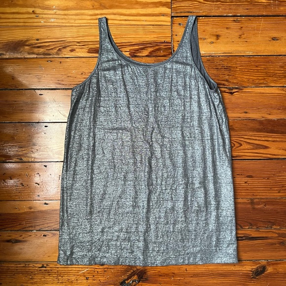Eileen Fisher Metallic Linen Top - Picture 2 of 5